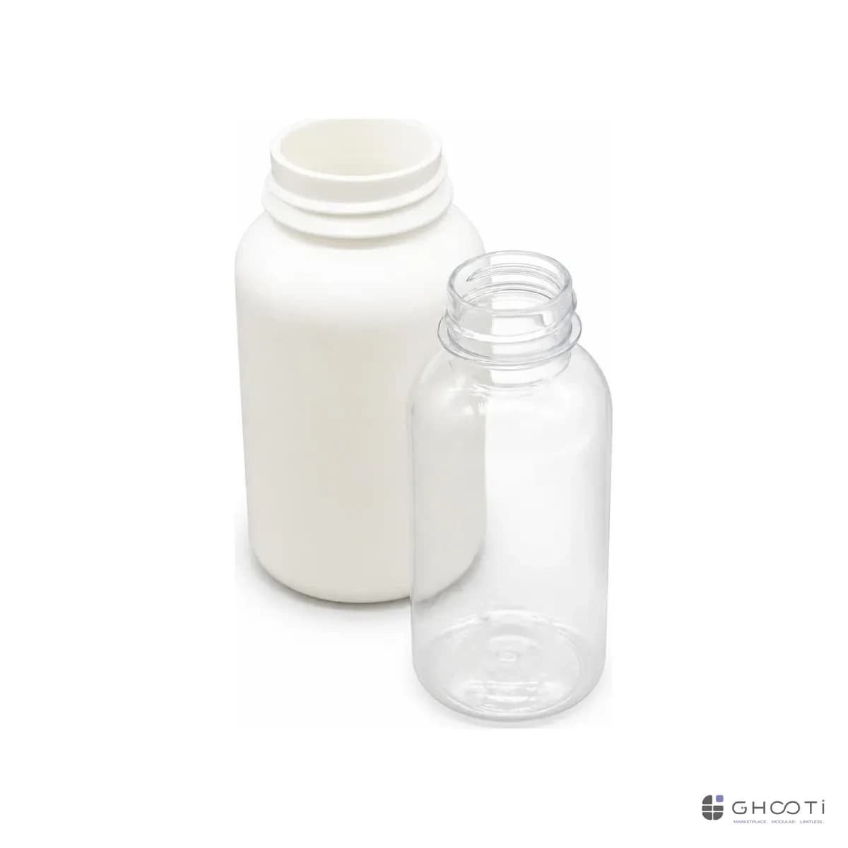 جار 150 گرمی سفید — درب پیچی (مناسب آرایشی و بهداشتی)