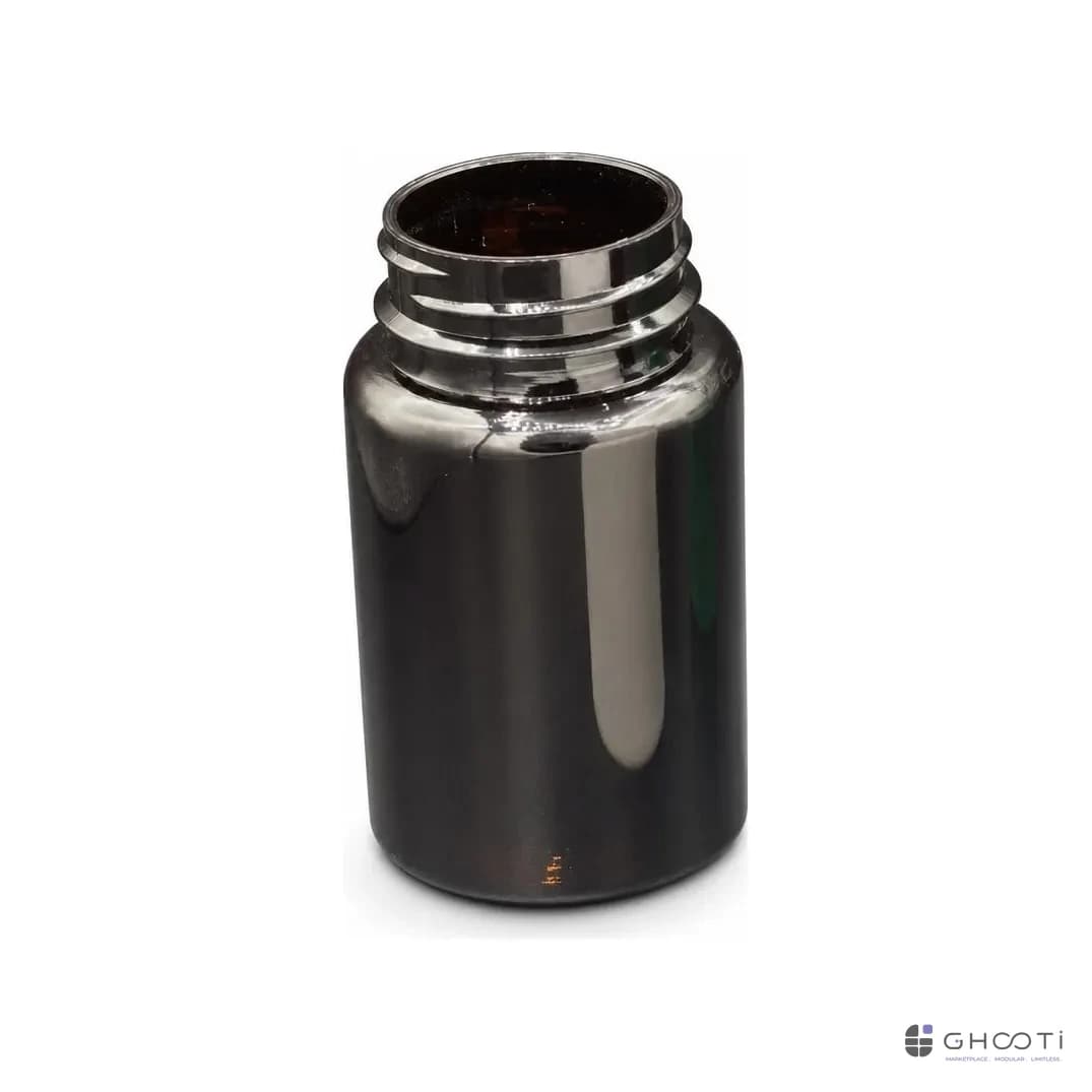 جار مشکی 100 میلی‌لیتری مناسب محصولات آرایشی و بهداشتی