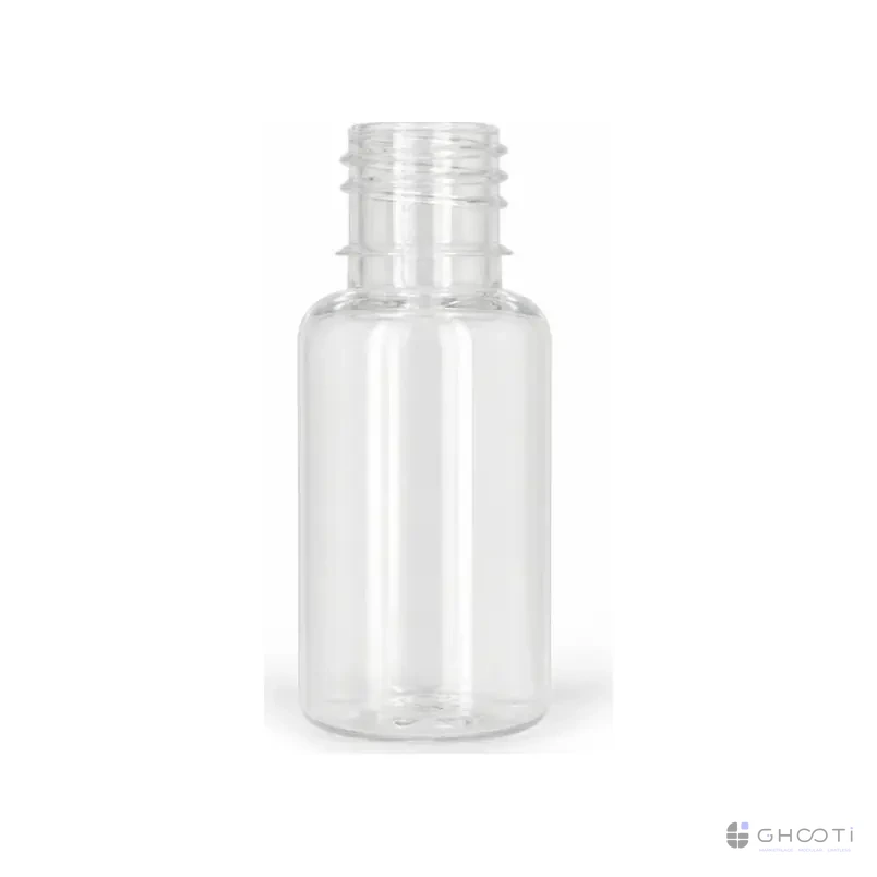 بطری پت 18 میلیلیتر دهانه 18 — شفاف